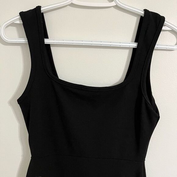 Nasty Gal Square Neck - Black Dress Size US 4 - Picture 4 of 9